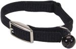 Coastal Pet Sassy Snagproof Nylon Safety Cat Collar Black - 10 L x 3 8 W For Discount