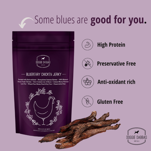 Blueberry Chicken Jerky Pack of 20 Online Sale