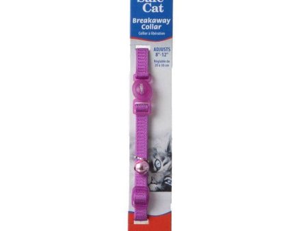 Coastal Pet Safe Cat Nylon Adjustable Breakaway Collar - Orchid - 8 -12  Neck on Sale