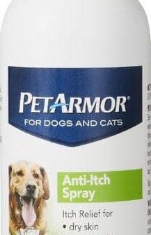 PetArmor Anti-Itch Spray for Dogs and Cats Soothes Dry Skin - 3 oz For Sale