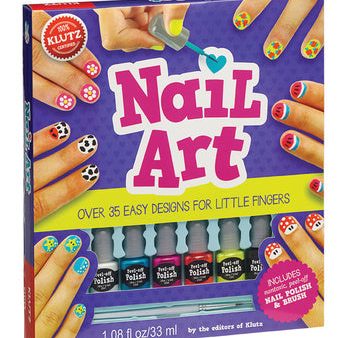 Nail Art: Over 35 Easy Designs for Little Fingers [With Non-Toxic Peel-Off Nail Polish and Brush] Supply