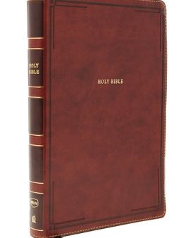 Nkjv, Thinline Bible, Giant Print, Leathersoft, Brown, Red Letter Edition, Comfort Print: Holy Bible, New King James Version For Sale